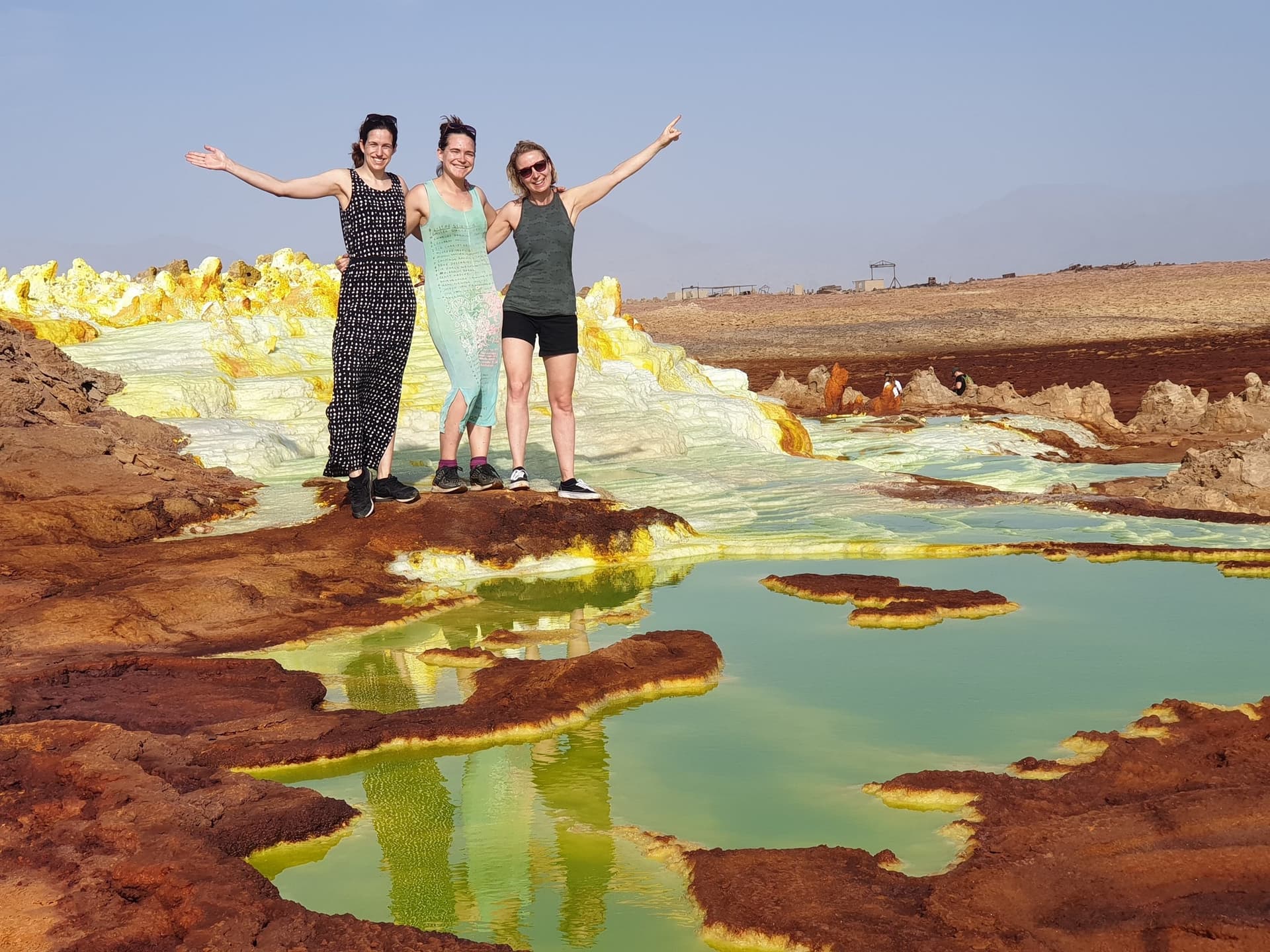 Dallol hydrothermal mineral pools in Danakil